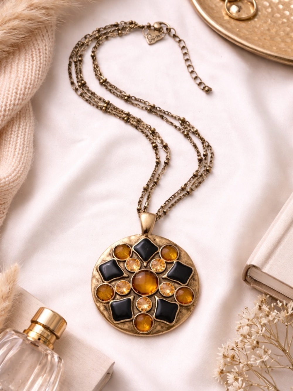 NEW Lia Sophia Retired “Solstice” Pendant Necklace